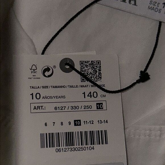 ZARA Kids  | White | POCKET SHIRT - Picture 4 of 4